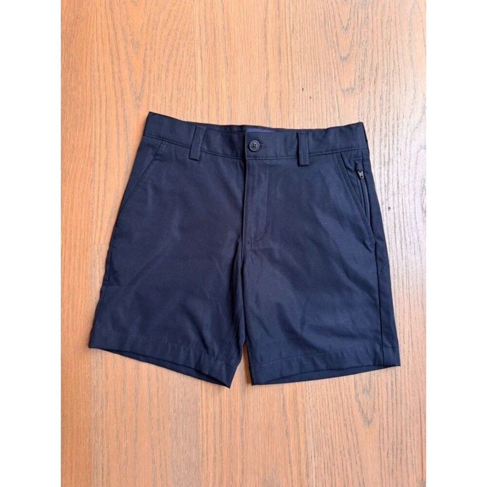 Lands and uniform performance chino boys size 8 dry fit shorts, navy